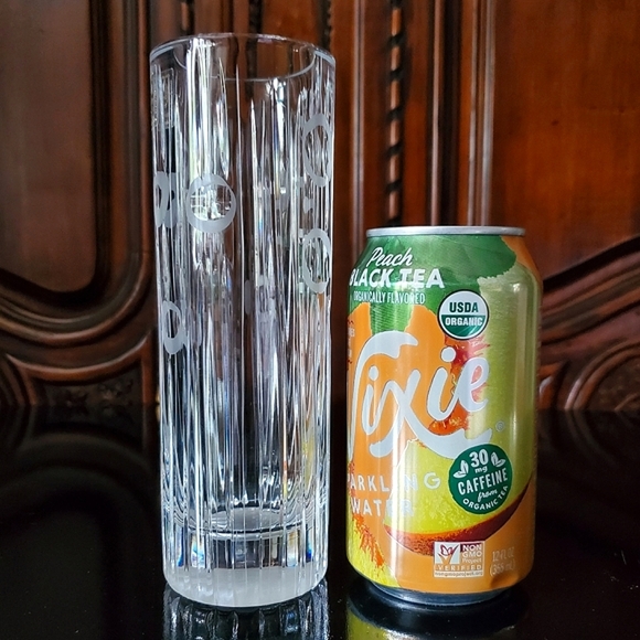 7" Crystal 24% Lead Abstract Design Rogaska Slatina Steklarska Sola Rocno Delo - Picture 3 of 11